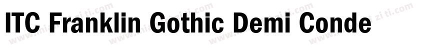 ITC Franklin Gothic Demi Condensed字体转换